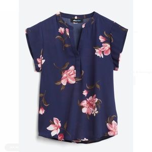 ALICE BLUE - Jordon Split Neck Blouse [Stich Fix]